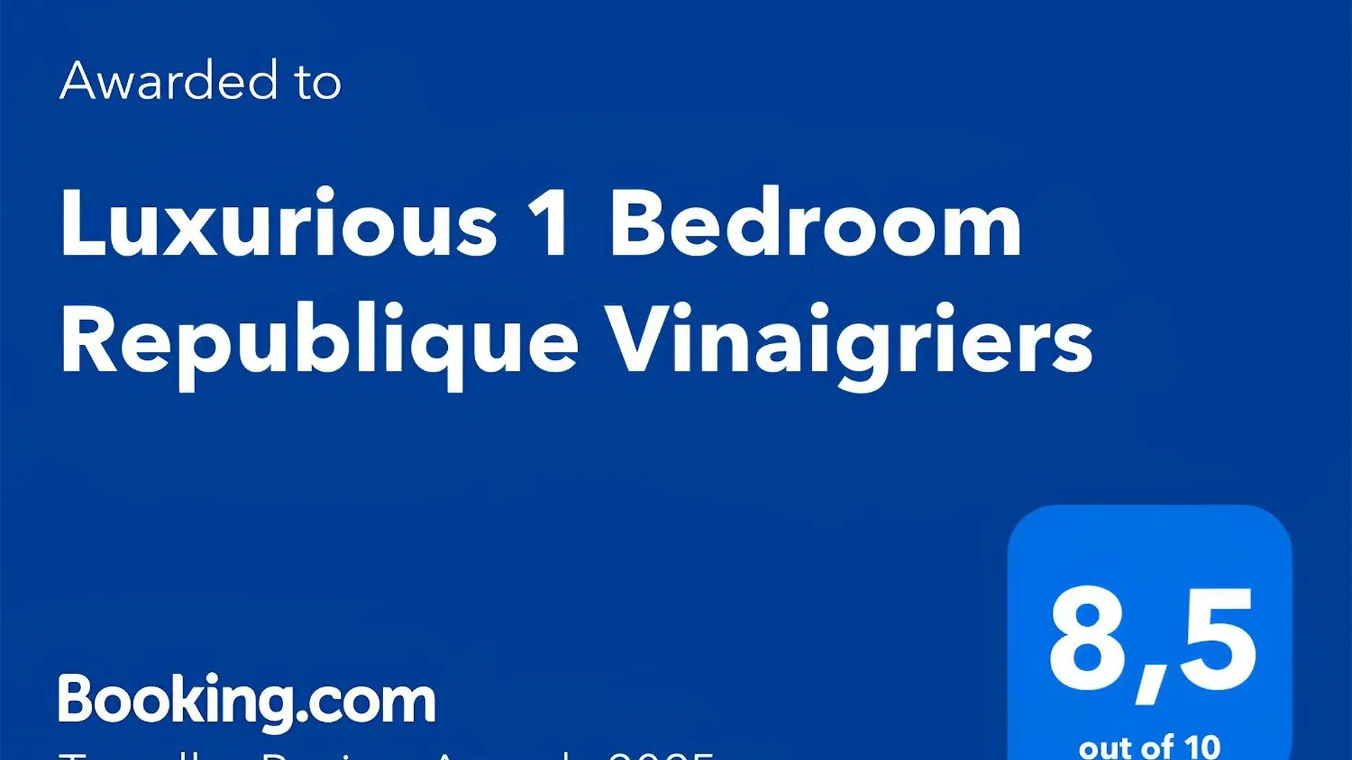 Luxurious 1 Bedroom Republique Vinaigriers Free Netflix